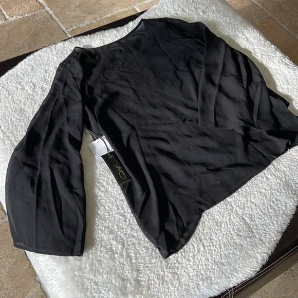 DG2 by Diane Gilman Asymmetric Blouse with Sequin Tank - Picture 7 of 7